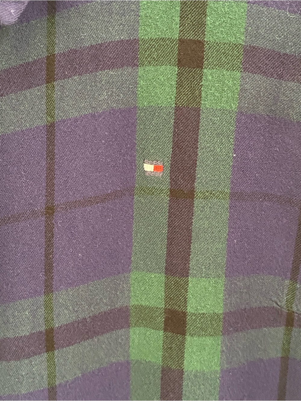 Tommy Hilfiger Blackwatch Plaid Button Down Shirt Women's XL - Picture 4 of 6